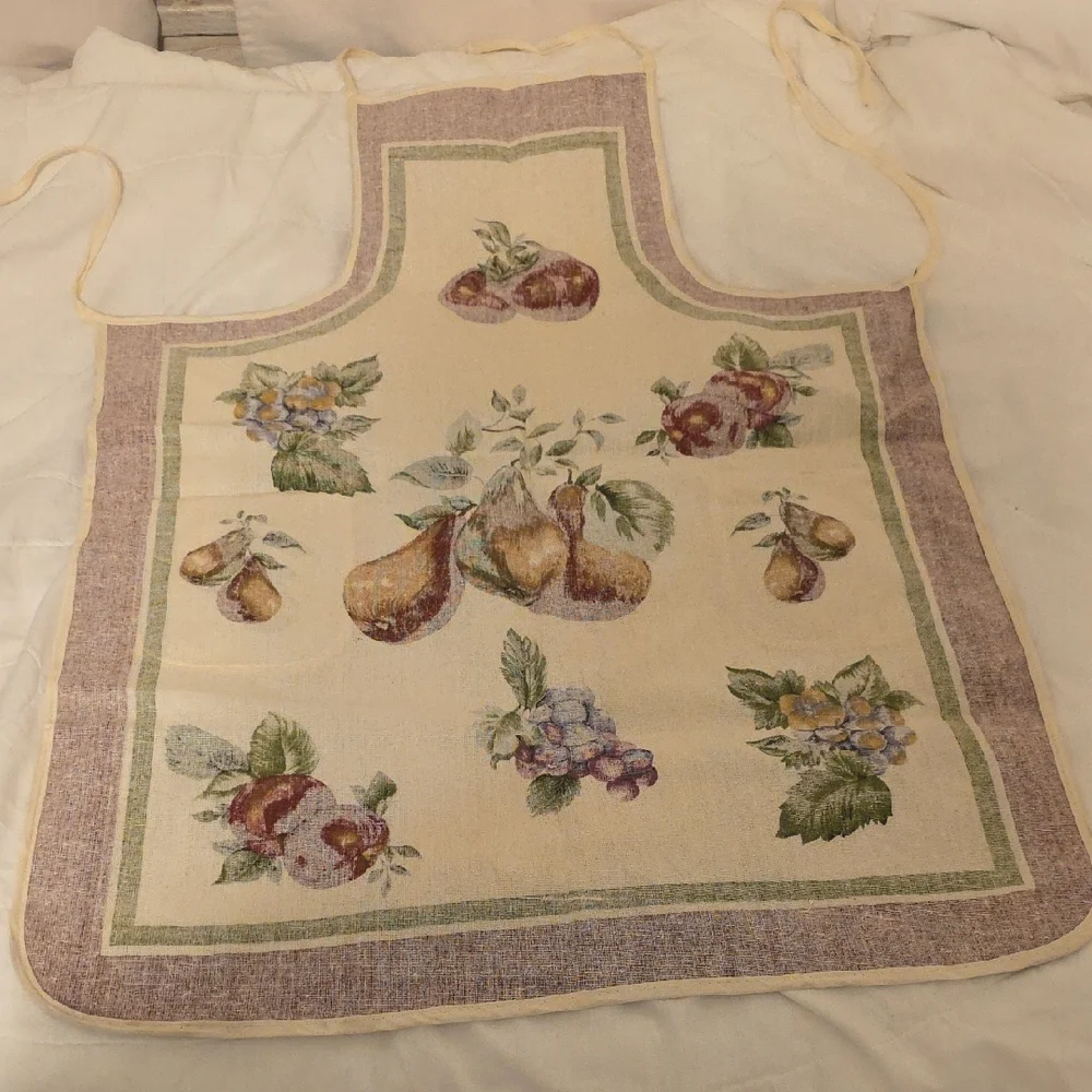 Fruit Pattern Apron with Pockets - Picture 7 of 7